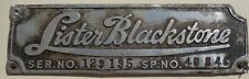 Lister blackstone stationary for sale  HIGHBRIDGE