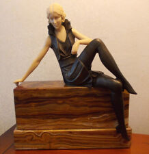 bronze figure art deco for sale  HUDDERSFIELD