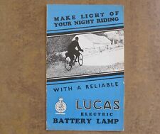 Lucas brochure vintage for sale  BATH