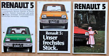 RENAULT R5 - Folleto - Años 70/80 - SET de 3 folletos segunda mano  Embacar hacia Argentina