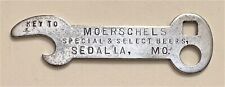 1910s Moerschel Special & Select Beers Sedalia Missouri abridor de garrafas B-21-280 comprar usado  Enviando para Brazil