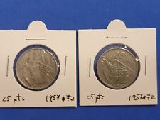 España 2 monedas 25 pesetas 1957 *72  Franco, usado segunda mano  Zaragoza