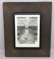 RARE 1976 RYOHEI TANAKA Signed Etching AP 3/10 ~ Wooden Bell Hammer for sale  Shipping to South Africa