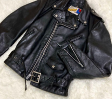 Schott leather jacket d'occasion  Expédié en Belgium
