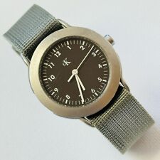 Reloj vintage Calvin Klein campo militar 33 mm PEQUEÑO para hombre y mujer acero inoxidable K5121 segunda mano  Embacar hacia Argentina