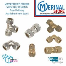 Compression pipe fittings for sale  LEIGH