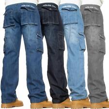KRUZE Calça Jeans de Combate Masculina Casual Carga Trabalho Calça Jeans Todos os Tamanhos de Cintura comprar usado  Enviando para Brazil