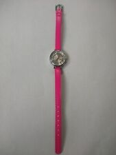 Reloj para mujer Breast Cancer Awareness con correa de cuero rosa caliente y batería segunda mano  Embacar hacia Argentina