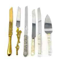 Used, 6 Pcs Assorted Wedding Cake Knife and Server Set for sale  Shipping to South Africa