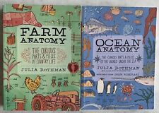Livros de anatomia agrícola e anatomia oceânica por Julia Rothman, desenhos, diagramas, não lidos comprar usado  Enviando para Brazil