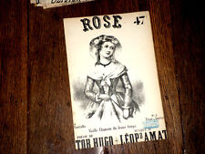 Rose vieille chanson d'occasion  Tours-