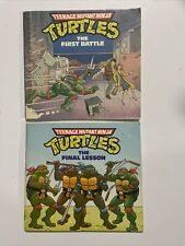 Tortugas Ninja Adolescentes Mutantes 1990 de colección TMNT lección final y primera batalla segunda mano  Embacar hacia Argentina