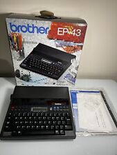 Usado, Máquina de escribir electrónica personal, caja y manual con pantalla LCD portátil Brother EP-43 segunda mano  Embacar hacia Argentina