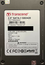 Transcend 2.5" SATAIII SSD420 1TB SSD for sale  Shipping to South Africa