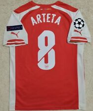 Camiseta autêntica retrô Arsenal ARTETA 2014-2015 UCL Home Soccer 14/15, usado comprar usado  Enviando para Brazil