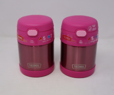 2x THERMOS 10oz Funtainer Vacuum Insulated Stainless Steel Food Jar W/Spoon,Pink for sale  Shipping to South Africa