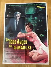 Die 1000 Augen des Dr. Mabuse (A)(Kinoplakat '60) Peter van Eyck / Dawn Addams segunda mano  Embacar hacia Argentina
