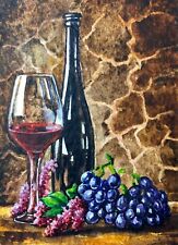 Watercolor painting wine for sale  USA