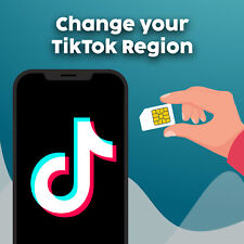 Usado, Cartão SIM para TikTok para alterar sua região para segmentação por país sem necessidade de VPN comprar usado  Enviando para Brazil