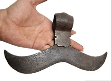 1900's Old Vintage Antique Iron Handcrafted Rare Mustache Shape Battle Axe Head for sale  Shipping to South Africa