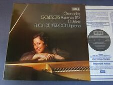 GRANADOS - GOYESCAS VOLUMES 1 & 2 etc LP, Alicia de Larrocha, DECCA SXL 6785, usado comprar usado  Enviando para Brazil