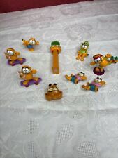 Usado, Lote de 9 estatuillas de colección de juguetes Garfield, dispensador Pez segunda mano  Embacar hacia Argentina