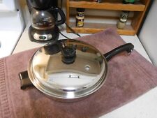 SALADMASTER 11" Skillet & Vented Lid T304S Surgical Stainless VERY CLEAN & SHINY for sale  Shipping to South Africa