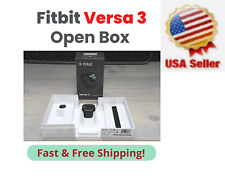 Pulseira Fitbit Versa 3 caixa aberta rastreador de atividades de saúde e fitness - Preta comprar usado  Enviando para Brazil