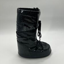 Black Sparkly Moon Boots Size UK 5-7 for sale  Shipping to South Africa