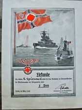 Diplome ww2 allemand d'occasion  France