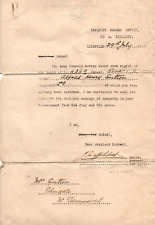 Ww1 army letter for sale  LIVERPOOL
