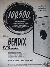 Publicité 1958 bendix d'occasion  Compiègne