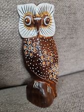 Wooden owl ornament for sale  SHEFFIELD
