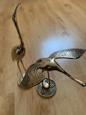 Brass crane birds for sale  MAIDENHEAD