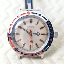 ⭐Relógio soviético vintage VOSTOK AMPHIBIA antimagnetiс 17 joias 2409A fabricado na URSS# comprar usado  Enviando para Brazil