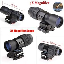 3/4/5X Magnifier Scope w/Flip to Side 20mm Rail Mount Rifle for Red Dot Sights for sale  Shipping to South Africa