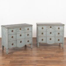 Pair blue painted for sale  Round Top