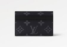 Porta-cartões Louis Vuitton masculino monograma lona organizador de bolso preto comprar usado  Enviando para Brazil