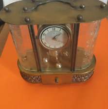 Usado, Vintage Music Box "SCHMID" German Mantel Clock Brass Sold as Is comprar usado  Enviando para Brazil