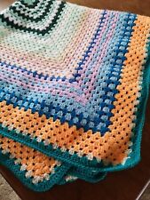 Handmade crochet throw for sale  TOTNES
