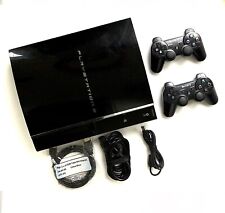 💥 Sony PS3 PlayStation 3 FAT 500GB retrocompatible CECHA01 2 mandos, usado segunda mano  Embacar hacia Argentina