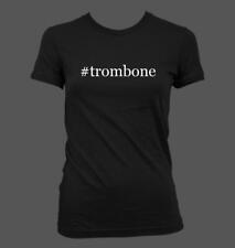 #trombone - Camiseta Feminina Fofa Engraçada Hashtag Corte Júnior NOVA RARA comprar usado  Enviando para Brazil