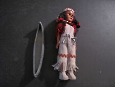 Used, Vintage Little Indian Native American Doll & small Canoe for sale  Shipping to South Africa