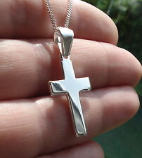 Pingente de crucifixo cruzado liso prata esterlina 925 sólido 29 mm x 17 mm joias comprar usado  Enviando para Brazil