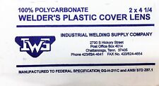 Lente IWS policarbonato 2" x 4-1/4" soldadores transparentes tampa de plástico [lote de 3] NOS comprar usado  Enviando para Brazil