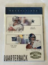 Usado, 2005 Donruss Throwback Threads #G-20 Troy Aikman / Eli Manning Generations comprar usado  Enviando para Brazil