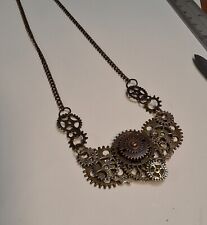 Steampunk necklace gear for sale  Barstow
