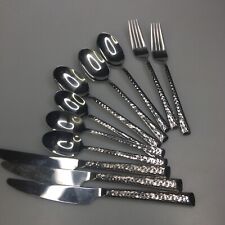 Stainless hammered flatware for sale  Powhatan