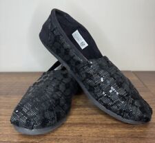 Toms black sequin for sale  NEWCASTLE UPON TYNE