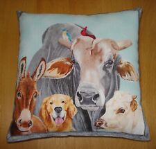 Dekokissen 16x16cm tiere gebraucht kaufen  Markdorf